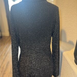 Black and Silver Striped Blazer